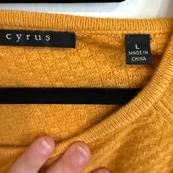 Cyrus Mustard Crew Neck Sweater - Picture 2 of 3